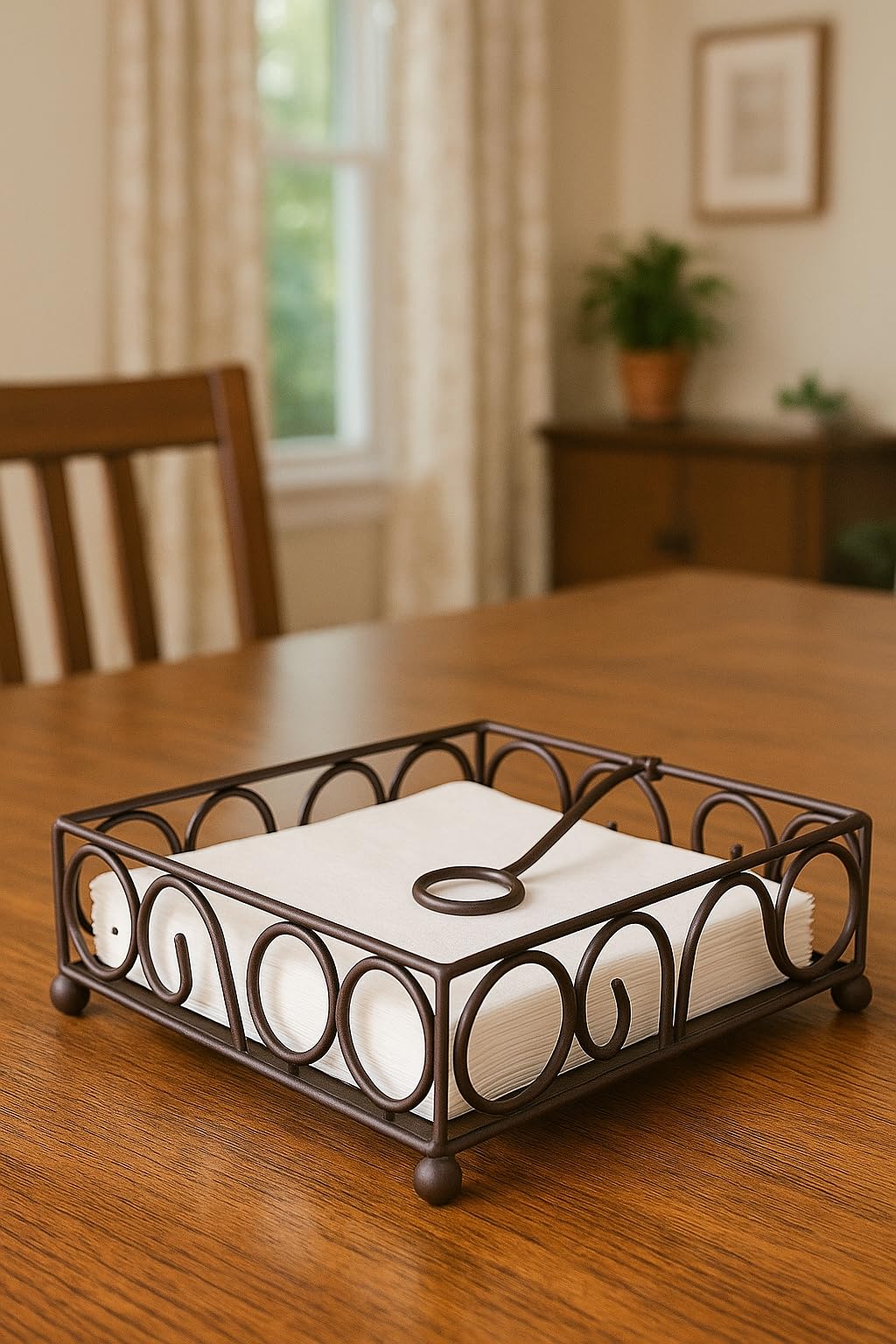 Craft Mshopr Double S Shaped Wrought Iron Tissue roll Holder One-Handed Tear Paper | Tissue Paper Holder | Paper Towel Holder |